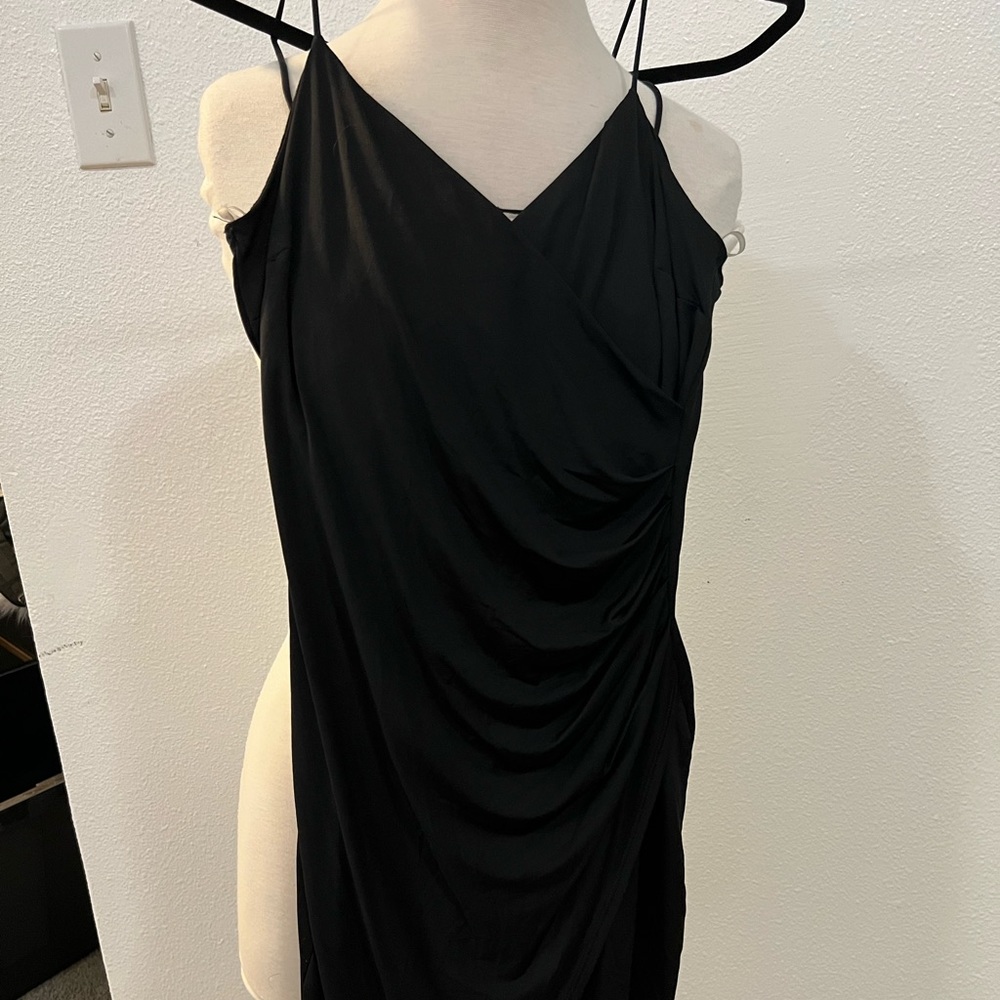 black tight dress